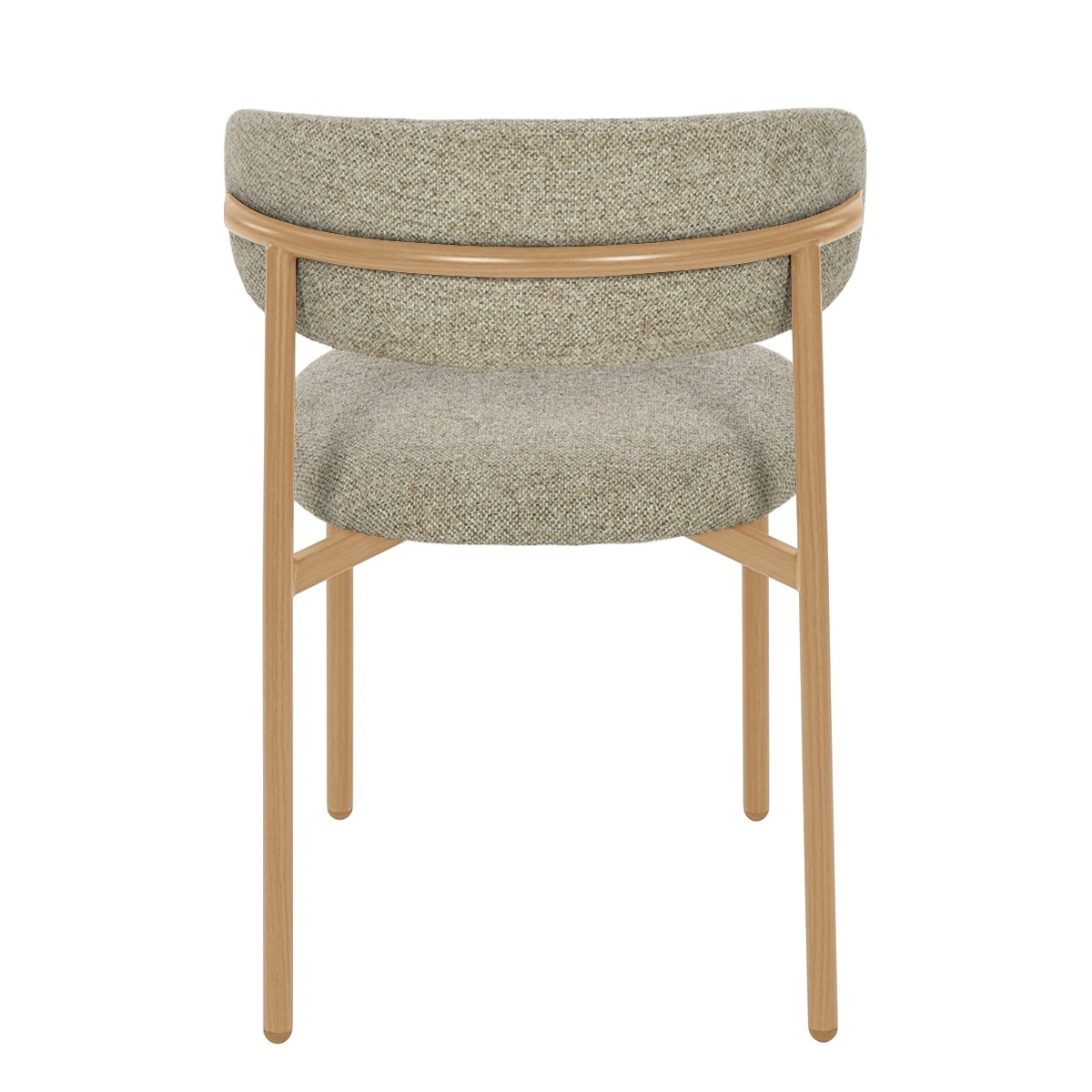 Livingfurn - Eetkamerstoel Micah Hush Oak Set van 2 - 58x54.4x78cm