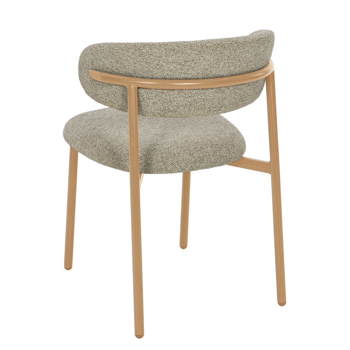 Livingfurn - Eetkamerstoel Micah Hush Oak Set van 2 - 58x54.4x78cm