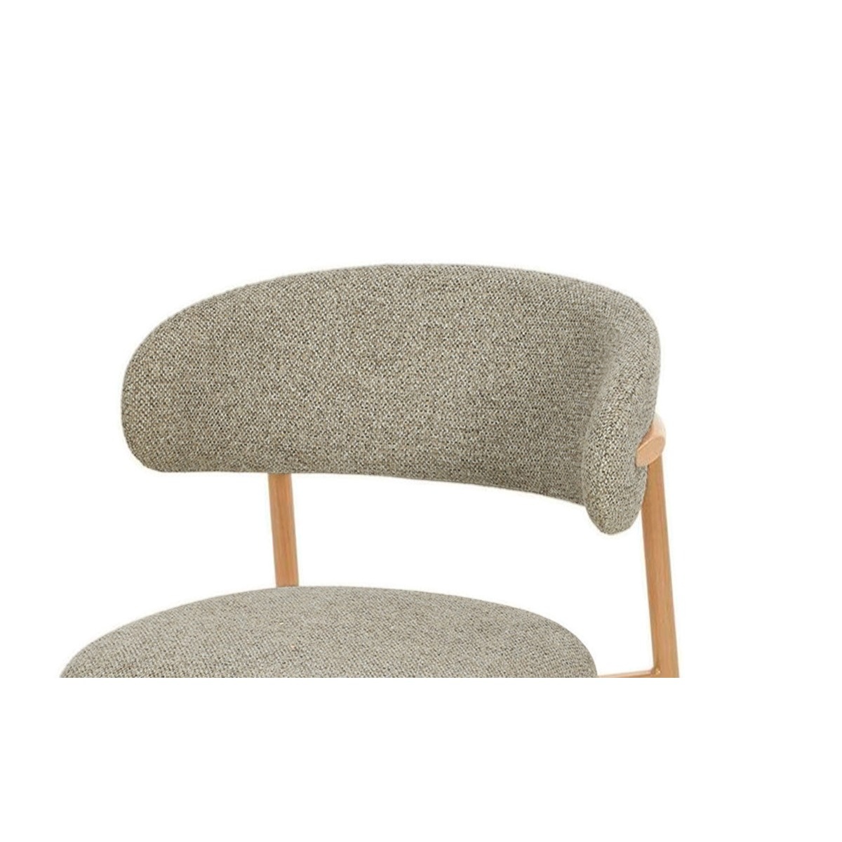 Livingfurn - Eetkamerstoel Micah Hush Oak Set van 2 - 58x54.4x78cm