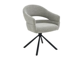 Livingfurn - Eetkamerstoel Linn Taupe Set van 2 - 62x58x85cm