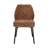 Livingfurn - Eetkamerstoel Tess Bordeaux Set van 2 - 63x48x83cm