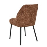 Livingfurn - Eetkamerstoel Tess Bordeaux Set van 2 - 63x48x83cm