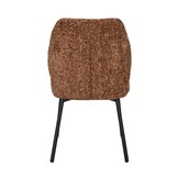 Livingfurn - Eetkamerstoel Tess Bordeaux Set van 2 - 63x48x83cm