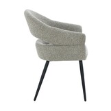 Livingfurn - Eetkamerstoel Megan Taupe Set van 2 - 62x58x85cm