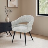 Livingfurn - Eetkamerstoel Megan Bisque Oasis Set van 2 - 62x58x85cm