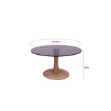 Brix - Bijzettafel Faye Almond - 75x75x30cm