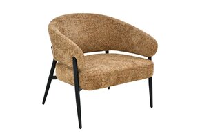 Livingfurn - Fauteuil Dilan Venga Cognac - 72.5x73x75cm