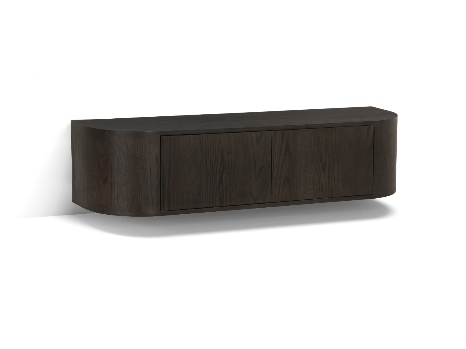 Livingfurn - TV-Meubel Novero Espresso Zwevend - 35x140x33cm
