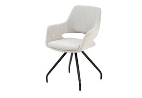 Livingfurn - Eetkamerstoel Capp Beige Lodge Set van 2 - 61x61x88cm