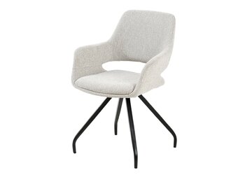 Livingfurn - Eetkamerstoel Capp Beige Lodge Set van 2 - 61x61x88cm