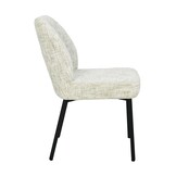 Livingfurn - Eetkamerstoel Tess Cream Set van 2 - 63x48x83cm