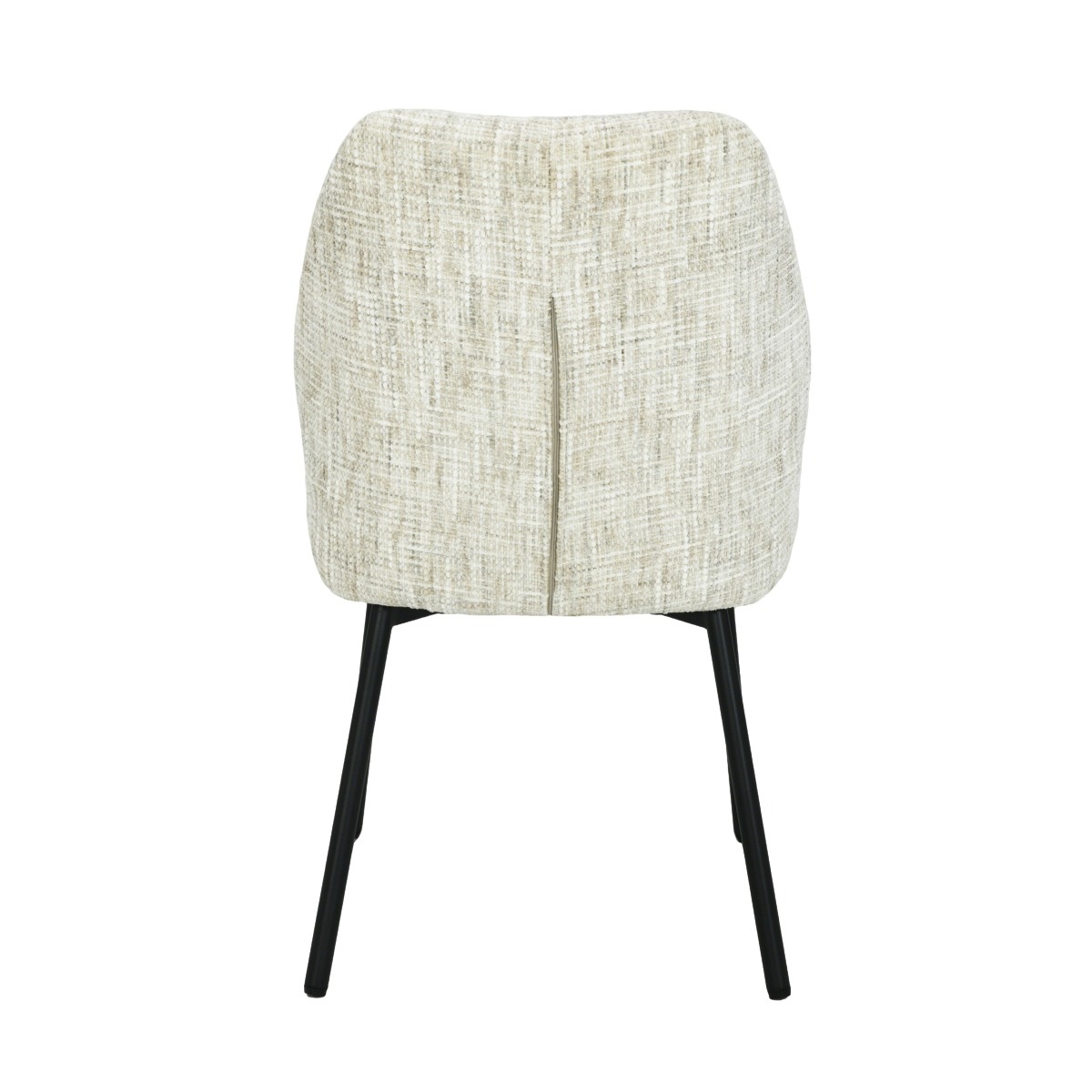 Livingfurn - Eetkamerstoel Tess Cream Set van 2 - 63x48x83cm