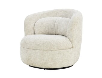 Livingfurn - Fauteuil Britt Cream - 85x84x76cm