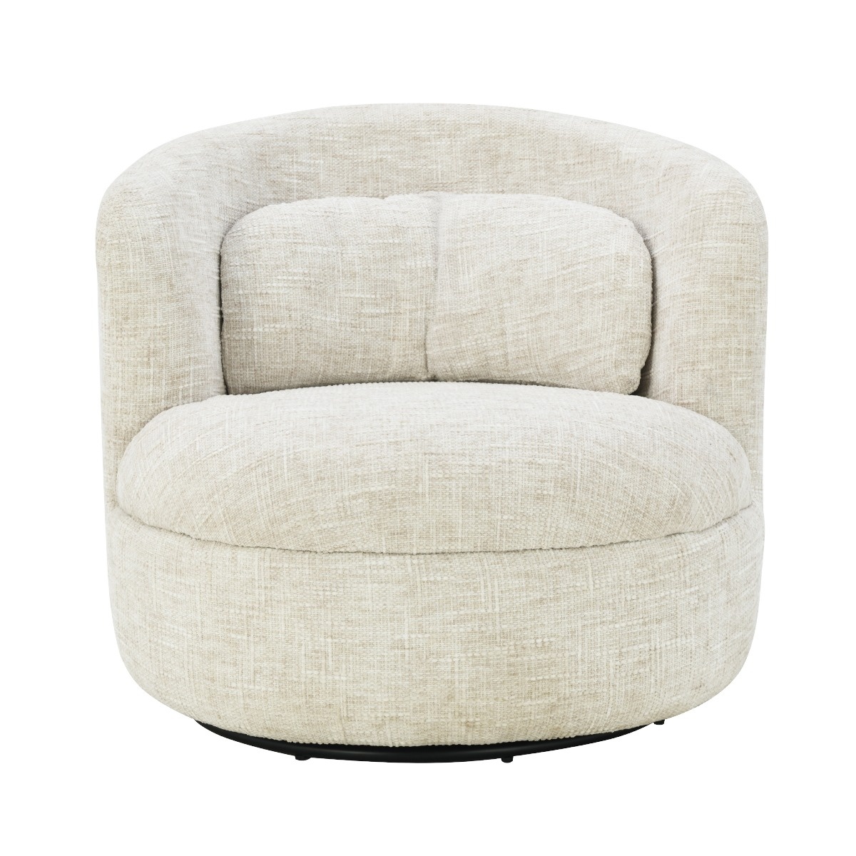Livingfurn - Fauteuil Britt Cream - 85x84x76cm