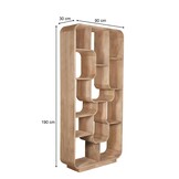 Brix - Boekenkast Logan Almond - 30x90x190cm