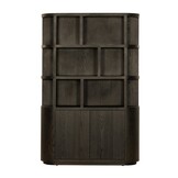 Livingfurn - Boekenkast Novero Espresso - 40x145x220cm