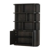 Livingfurn - Boekenkast Novero Espresso - 40x145x220cm
