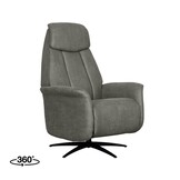 LABEL51 Fauteuil Oslo - Taupe - Micro Suede - Elektrisch - 87x79x112 cm