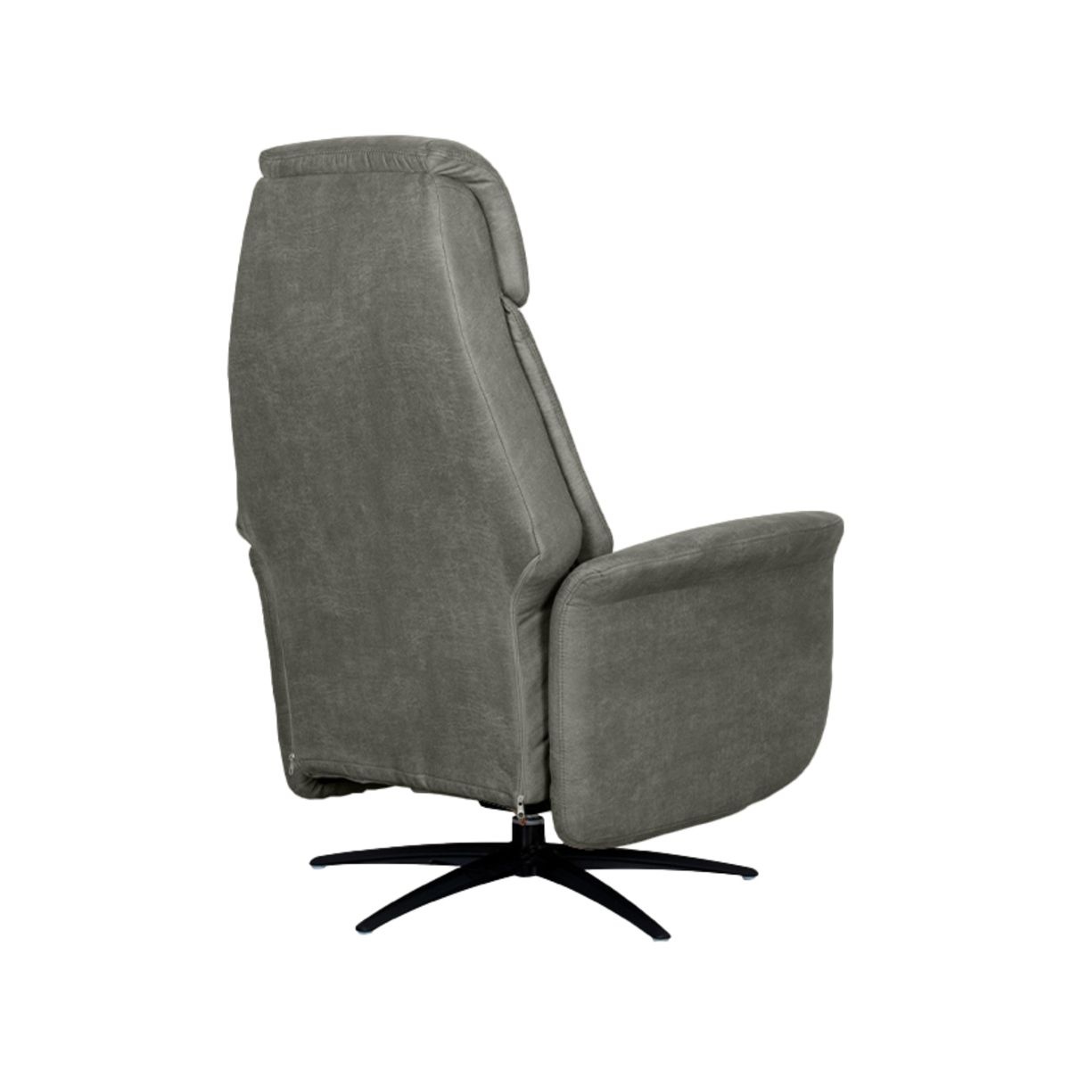 LABEL51 Fauteuil Oslo - Taupe - Micro Suede - Elektrisch - 87x79x112 cm