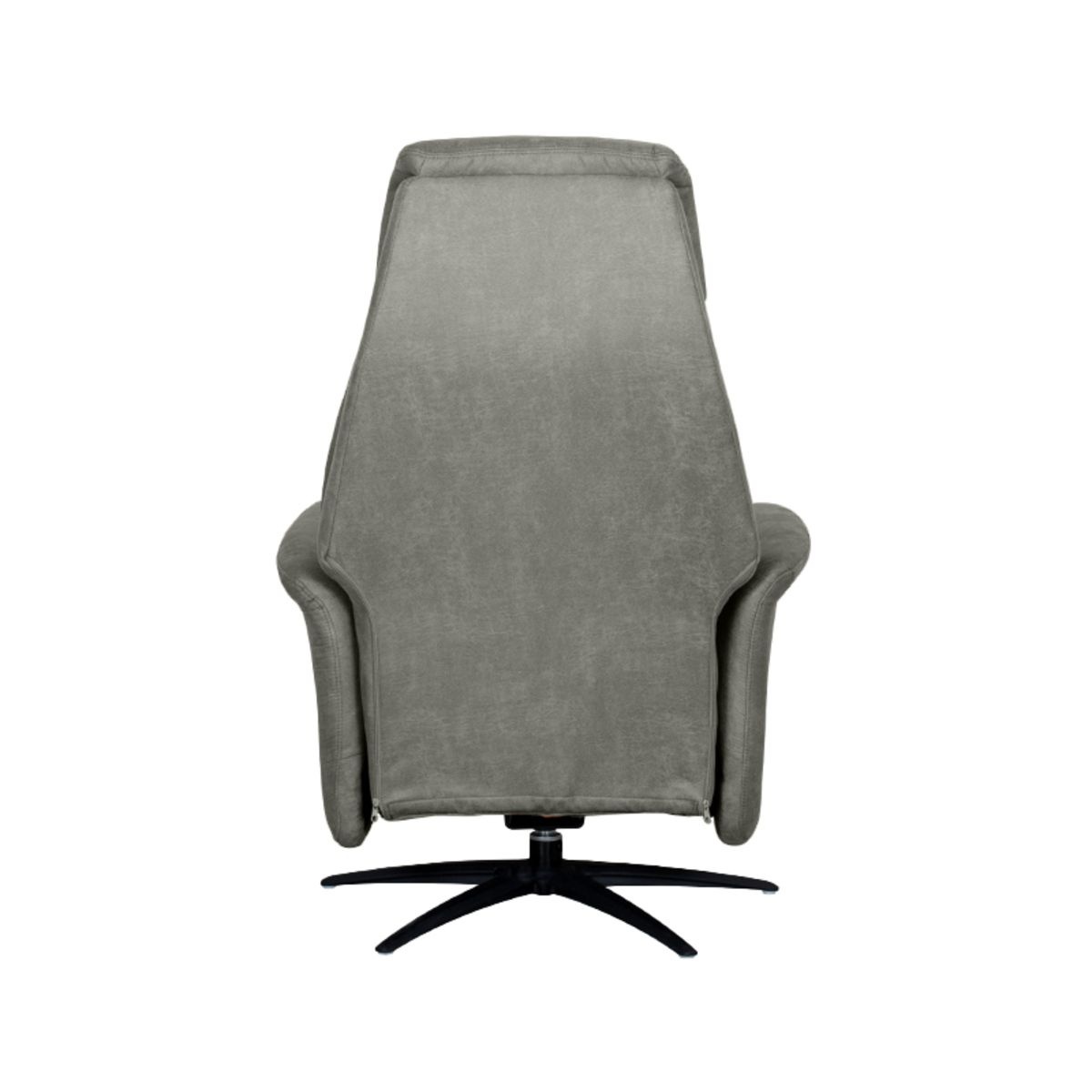 LABEL51 Fauteuil Oslo - Taupe - Micro Suede - Elektrisch - 87x79x112 cm