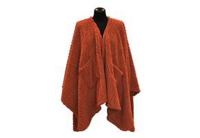 Unique Living - Omslagplaid Clio 148x160cm - Orange Flame