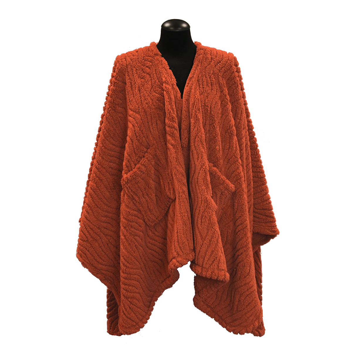 Unique Living - Omslagplaid Clio 148x160cm - Orange Flame