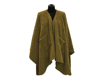 Unique Living - Omslagplaid Clio 148x160cm - Moss Green