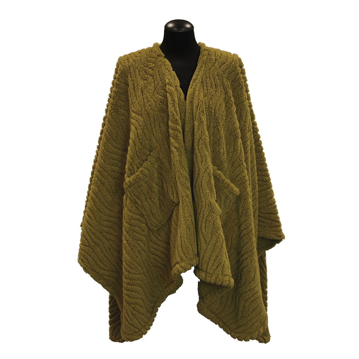 Unique Living - Omslagplaid Clio 148x160cm - Moss Green