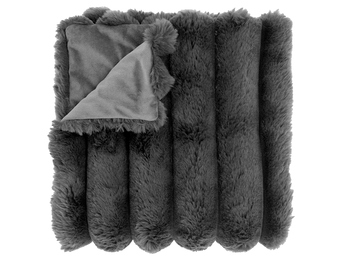 Unique Living - Plaid Liebe 150x200cm - Dark Grey