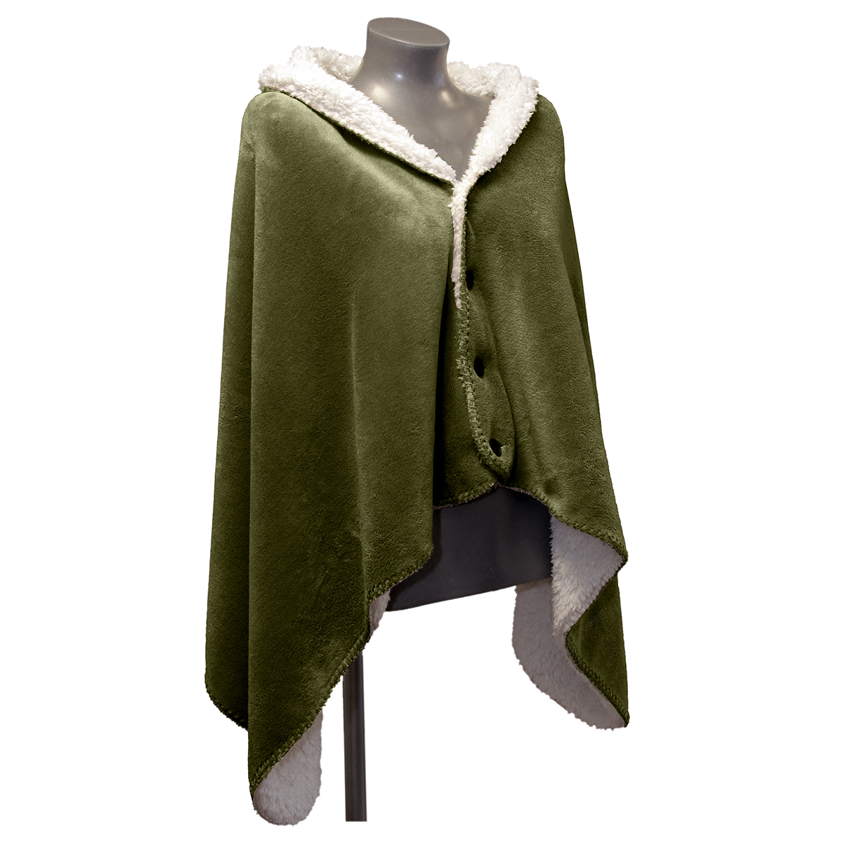 Unique Living - Omslagplaid Coby 75x150cm - Winter Green