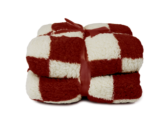 Unique Living - Plaid Check 150x200cm - Dove White