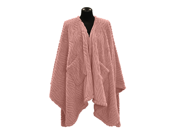 Unique Living - Omslagplaid Clio 148x160cm - Old Pink