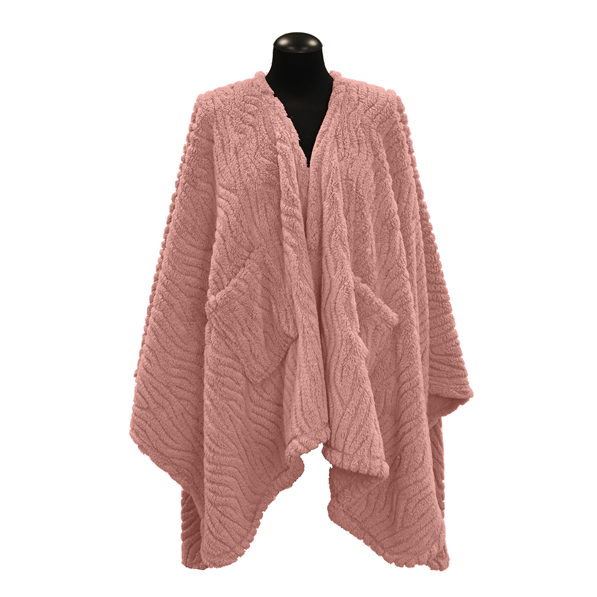 Unique Living - Omslagplaid Clio 148x160cm - Old Pink