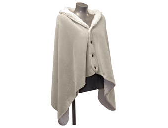 Unique Living - Omslagplaid Coby 75x150cm - Chateau Grey