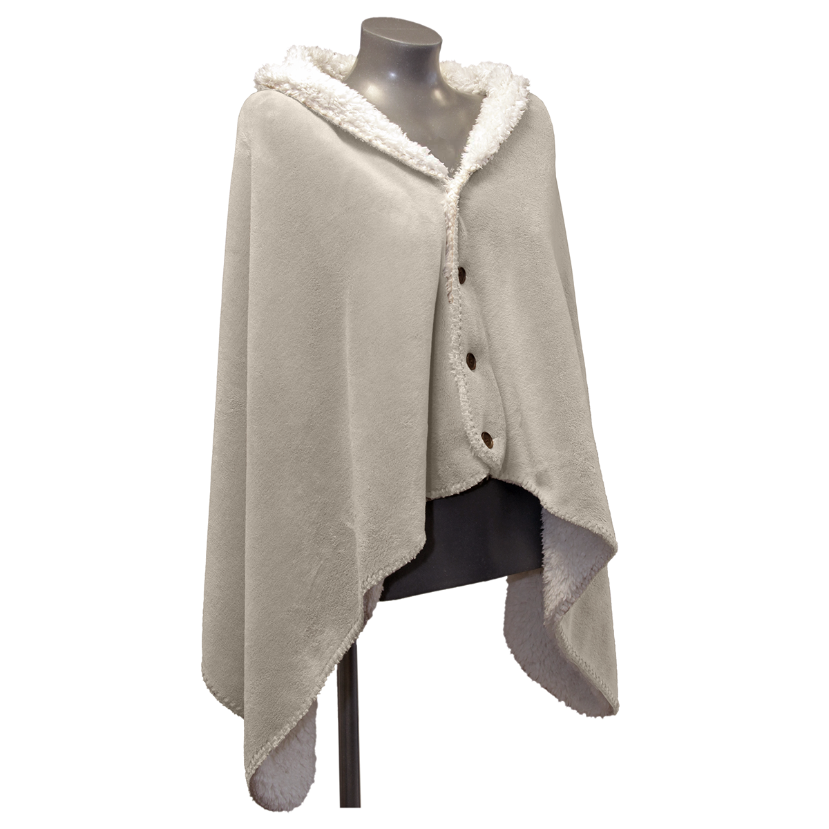 Unique Living - Omslagplaid Coby 75x150cm - Chateau Grey