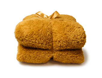 Unique Living - Plaid Teddy 150x200cm - Glowy Yellow