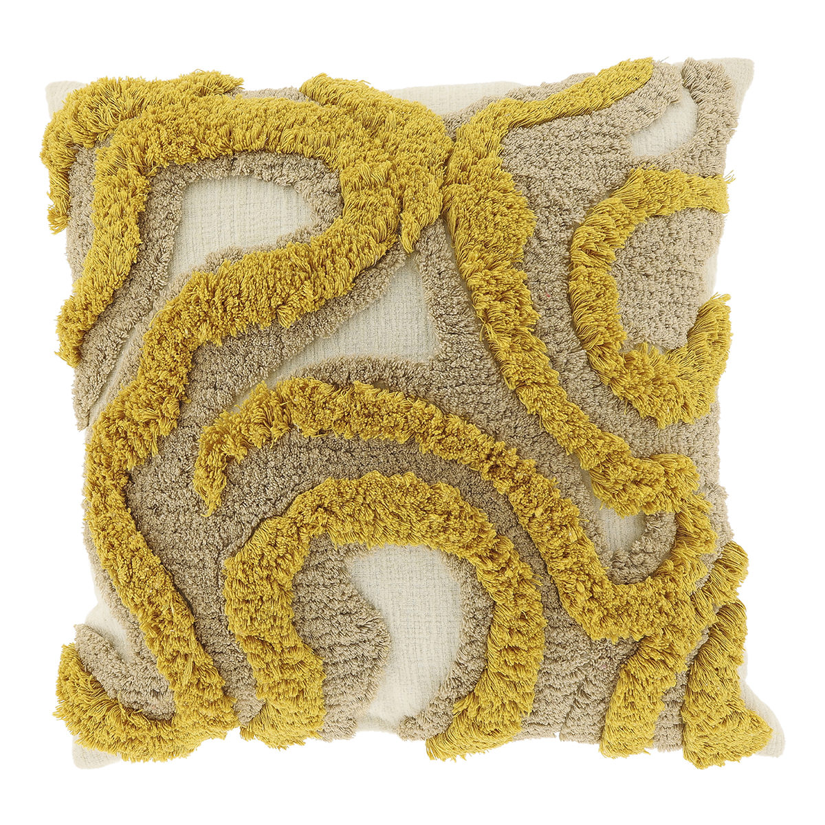 Unique Living - Sierkussen Calin 45x45cm - Glowy Yellow