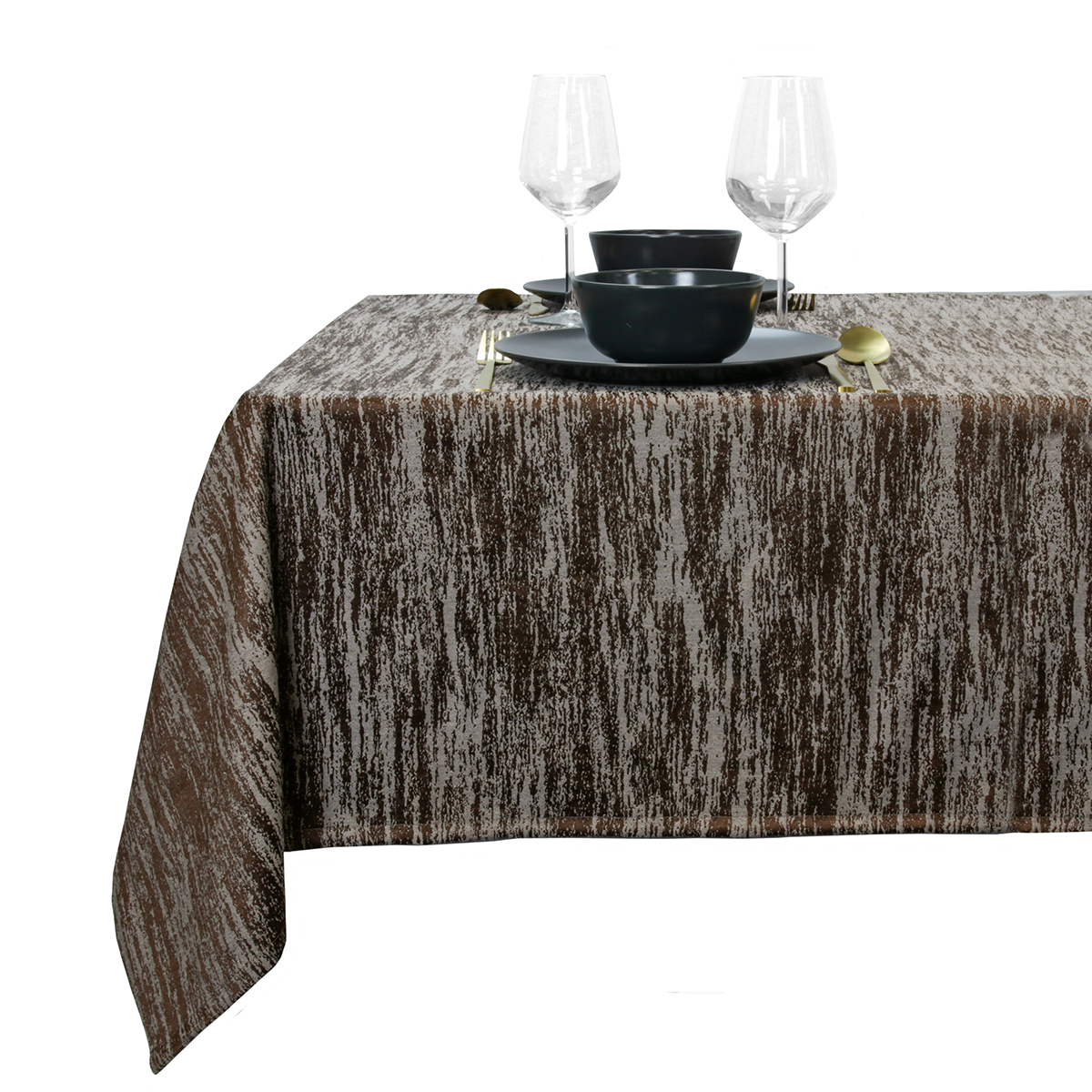 Unique Living - Tafelkleed Neomi 145x250cm - Rocky Brown