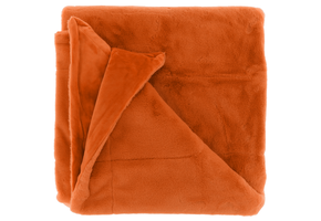 Unique Living - Plaid Klaas 150x200cm - Orange Flame
