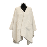 Unique Living - Omslagplaid Clio 148x160cm - Dove White