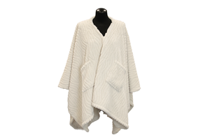 Unique Living - Omslagplaid Clio 148x160cm - Dove White