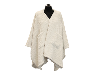 Unique Living - Omslagplaid Clio 148x160cm - Dove White