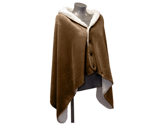 Unique Living - Omslagplaid Coby 75x150cm - Rocky Brown