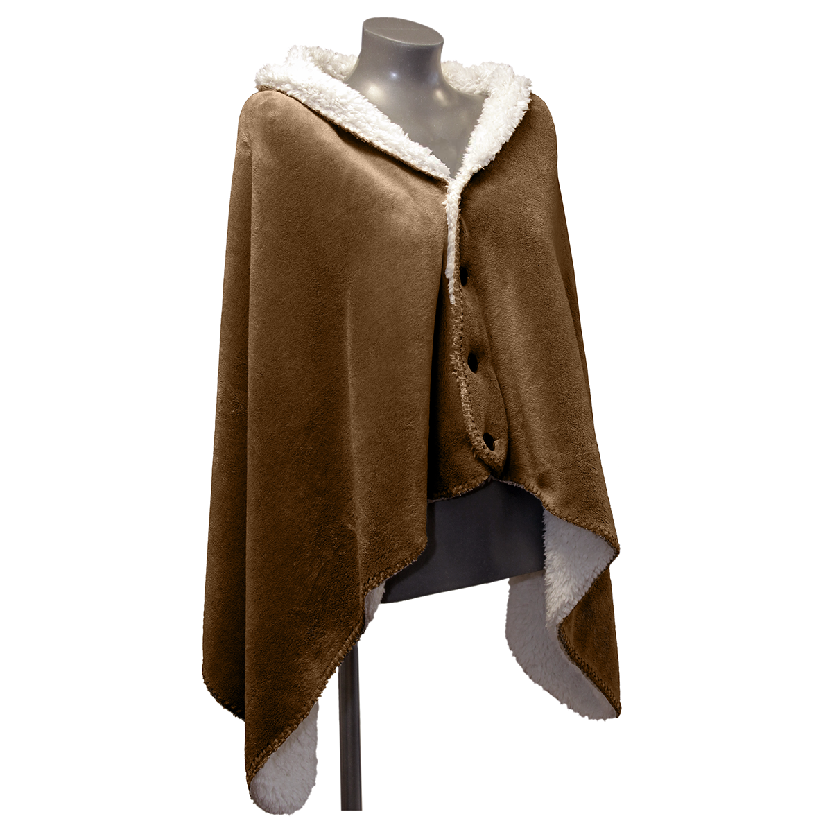 Unique Living - Omslagplaid Coby 75x150cm - Rocky Brown