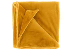 Unique Living - Plaid Klaas 150x200cm - Glowy Yellow