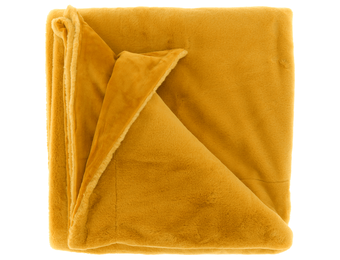 Unique Living - Plaid Klaas 150x200cm - Glowy Yellow