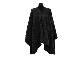 Unique Living - Omslagplaid Clio 148x160cm - Black