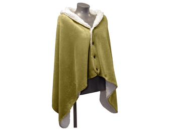 Unique Living - Omslagplaid Coby 75x150cm - Moss Green