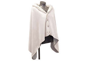 Unique Living - Omslagplaid Coby 75x150cm - Dove White