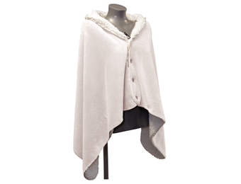 Unique Living - Omslagplaid Coby 75x150cm - Dove White